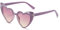 YAMEIZE Lunettes de soleil Vintage Love Heart des années 70 - pour femmes hommes enfants en forme de coeur fantaisie coloré UV400 Protection lunettes fête en plein air