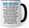 Pagma Druck Aquarium Tasse - AQUARIANER UNSER, Fische Geschenk - Aquarium Fans Spruch lustig Geschenkidee - Fischeliebhaber Aquariumbesitzer Kaffee-Becher (Weiß/Schwarz, Keramik, 330 ml)