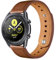 22mm Uhrenriemen Unisex Leder Ersatzbänder kompatibel für Samsung Galaxy Watch 3 45 mm/für Garmin vivoactive 4/für Huawei GT2 Pro 46mm Doppelschnalle Sport Watch Armband Braun