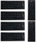 6 pezzi Kit adesivi tastiera per conversione layout in italiano, Keyboard Stickers, Tastiera del Computer Portatile per Qualsiasi Tastiera Standard (nero)