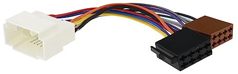 ECSiNG Conector adaptador estándar ISO de 16 pines, reproductor de CD, radio estéreo, arnés de cableado compatible con Alto Grand Vitara Jimny Kizashi Liana S-Cross Swift SX4