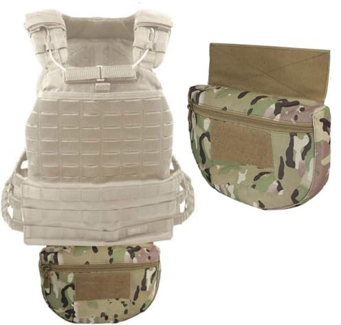 Multicam Tactical Vest Abdominal Drop Dump Bag Pouch Dangler MOLLE Plate Carrier CP MTP Admin Waist Pocket Airsoft