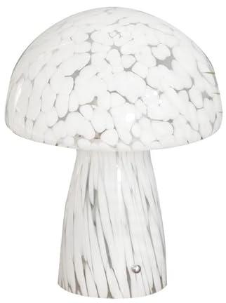 ValueLights | White Confetti Glass Mushroom Table Lamp | Table Lamps, Home Décor & Improvement Essential