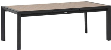 Hespéride - Table de Jardin Extensible Evasion Miel - 10 Places - Aluminium Traité Epoxy Antirouille - Meuble d'Extérieur à Rallonge Automatique