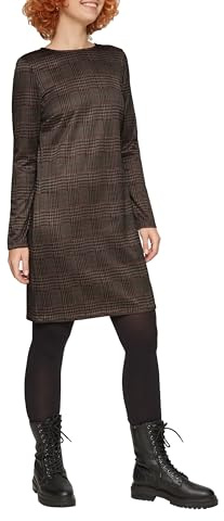 QS Kurzes gemustertes Kleid aus Interlockjersey