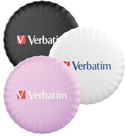 Verbatim My Finder Coin 3er Set, Bluetooth Tracker für Schlüssel, Rucksack, Koffer, Geldbeutel und Co, kompatibel mit Apple „Wo ist?“, Schlüsselfinder mit austauschbarer Batterie & Schutzhülle