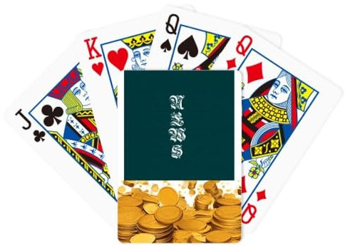 no/no Informationen Nachrichten Muster Text Gold Spielkarte Klassisches Spiel