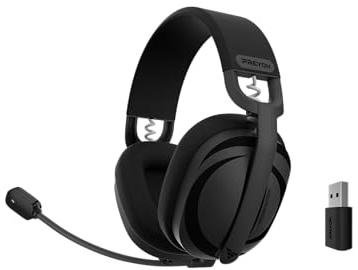 PREYON Tornado Fly, Funk-Kopfhörer, Gaming, Arbeit, Ohrbügel, Bluetooth, PC, Konsole, Smartphone, Schwarz, 20000Hz, 103dB/mW/-40dB
