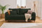 Lisa Design Albane - 3-Sitzer Sofa - aus Cord Grün