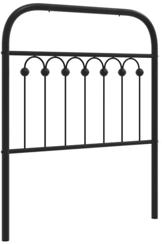 vidaXL Ersatz-Kopfteil Metall Schwarz 80 cm