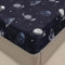 Mateju Spannbettlaken aus Mikrofaser mit Sternenhimmel Druck, Weiche Bequem Spannbetttuch für Einzelbett Doppelbett Boxspringbett, Tiefe Tasche, bis 30 cm Matraze (Mond,90x200cm)