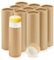DMuuuDM 10 Stück 60 ml Deo-Tuben aus Pappe, leer Push-Up-Stil, Kraftpapier-Röhrenhalter, biologisch abbaubar, rund, solider Behälter für selbstgemachte Lotion-Riegel, Körper-Deo-Sticks - Braun