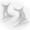 UNDERGROUND PARTS Jones & Grey - A pair of Foot Feet Supports Stand Swan Design White for Cast Iron Column Radiators