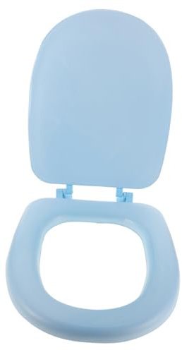 FOYTOKI Asiento De Inodoro De Espuma Suave Tapa Amortiguada Para Hogar Instalación Rápida y Firme Diseño Para Inodoros Estándar