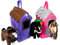 X-Group4th Pferdestall für Baby Horse Mini, Pferde, Spielzeug, Geschenk für Kinder Mädchen, Zubehör, Transporter für EIN Plüschpferd, Rosa - Grau 33x24x16 cm
