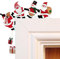 Weihnachtsdeko Türrahmen, Weihnachts-Türrahmen-Dekoration, Eckrahmen Für Weihnachtstür, Weihnachtsmann Elch Türeckendekoration, Ornament Türrahmen Für Wände Türen