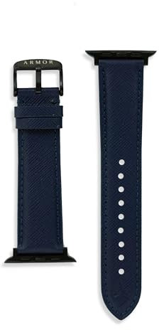 ARMOR Cinturino in pelle per Apple Watch, blu siderale (Ultra/Ultra 2/Ultra 2(2024))