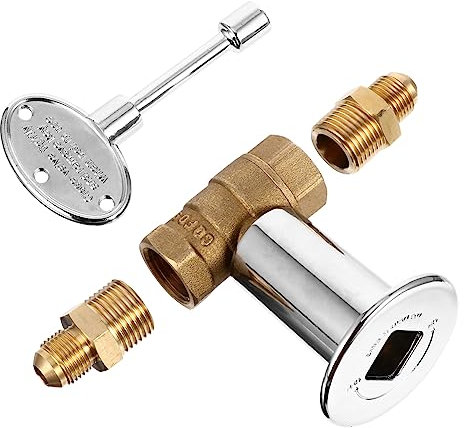 Happyyami Absperrventil Für Gasfeuerstelle Gerade Kugelhahn 1/2 Npt Mit Schlüssel Für Gassteuerung Gasgerät