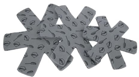 Protectores de ollas y sartenes Fieltro Separador de sartenes y ollas, almohadilla antideslizante, a prueba de arañazos, herramientas protectoras de utensilios de cocina, 15 Uds. For Apto ollas y sar