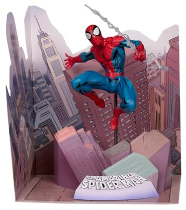 McFarlane Toys Marvel Spider-Man Sammelobjekt im Maßstab 1:10 mit Szene (The Amazing Spider-Man #1)