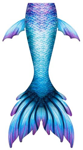 FOLOEO Fisch Cosplay Kostüm für Erwachsene, Ozean-Themenkostüm für Erwachsene ab 12 Jahren, Ideal für Training und Freizeit – (Ohne Monoflosse)