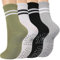 Caldodo Stoppersocken Damen 4Paar Yoga Socken 39-42, Geschenke für Frauen Antirutschsocken Erwachsene Rutschsocken mit Noppen Pilates Socken