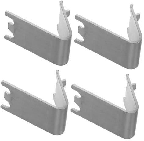 NUOBESTY 4stücke Gefrierschrank-klemmhaken Kühlschrankregalklammern Aus Edelstahl Regalstützklammern Für Getränkekühlschränke Kühlregalhalterung Einfache Installation Ohne Werkzeug