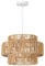 HOMCOM Pendelleuchte Hängelampe mit E27 Fassung, Boho-Stil, Hängeleuchte Deckenlampe mit Lampenschirm aus Hanfseil für Küche, Esszimmer, Hellbraun