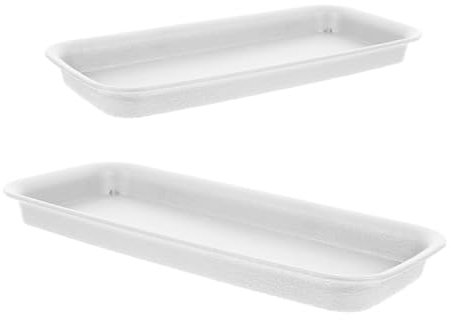 Toyvian 2 Piezas Bandeja de Goteo de Maceta platillos para Plantas en Maceta Base de Mancha de Flores de Resina jardineras de Resina jardineras y platillos Bandeja para Maceta Beige