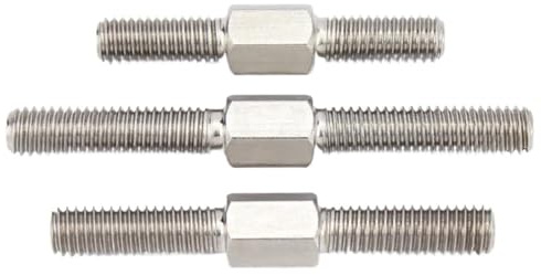 Gewindestange Links- und Rechtsgewinde Doppelkopf-Gewindestange 304 Edelstahl Doppelendstange Stehbolzen(M8x60)