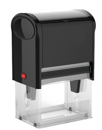 Stempel Personalisiert,Abdruck 40x15 mm,Personalisierter Stempel Selbst Gestalten,personalisierter Firmenstempel, Adressstempel, Namensstempel oder Familienstempel