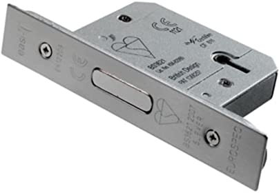 Carlisle Brass LDB5525SSS EASI-T 5 Lever Deadlock BS, Satin Stainless Steel, 2.5 / 64mm