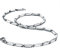 Mecool collana per uomo a lingotto in acciaio inossidabile (20 Inches)