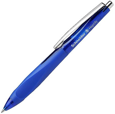 Schneider Kugelschreiber Haptify (Druckmechanik, Strichstärke M, Schreibfarbe: blau) 1 Stück blau