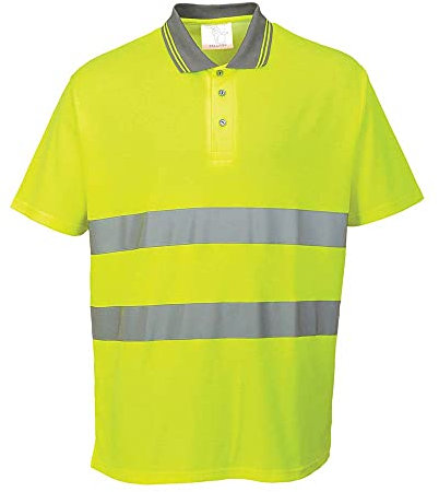 Portwest Cotton Comfort Polo, Size: XXL, Colour: Yellow, S171YERXXL
