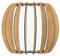 Eglo Applique Murale en Bois Nature et Verre Marron