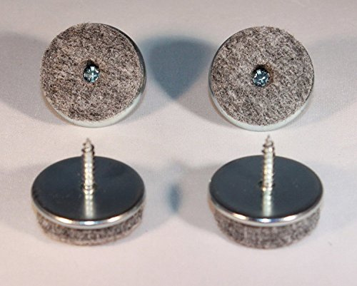 28 Stück Filz-Möbelgleiter mit Schraube – Ø 35 mm – aus Metall/Filzgleiter/Möbelgleiter