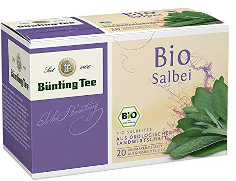 Bünting Tee Salbei – Bio Kräutertee – 20 Teebeutel