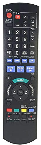 Ersatz Fernbedienung passend für Panasonic DVD DMR-EH49 | DMR-EH495 | DMR-EH495EG | DMR-EH495EGA | DMR-EH495EGS