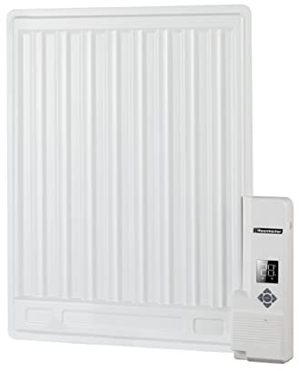 Hausmaster Oil Filled Panel Radiator 400-1000W - wall mounted & floor/freestanding digital thermostat control & weekly timer (400w) Smart WiFi App Control