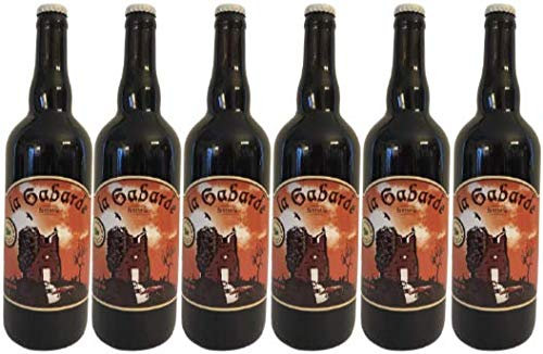 bière ambré BIO artisanale la gabarde en lot de 6 bouteilles de 75cl.