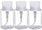 Pack of 3 Nail Polish Remover Pump Empty Dispenser Bottle for Alcohol, Acetone, Nail Polish and Makeup Remover, 150ml(5.10z), Clear Top Cap