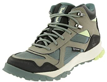 Timberland Lincoln Peak Lite Mid F/L Wp, Stivali, Donna, Md Grey Lthr W Grn, 38 EU