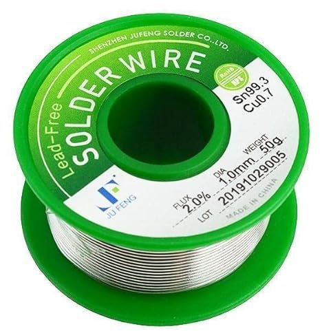 0.7mm 22SWG Lead Free Solder Wire 50g Electronics Soldering DIY Hobby