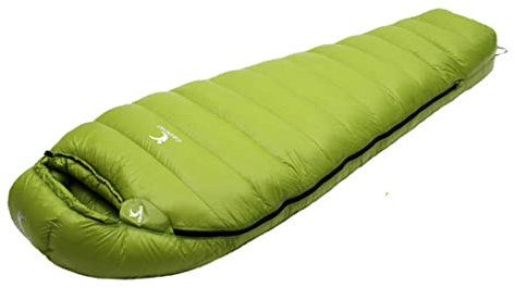 Hensftods Ultraleichter Daunenschlafsack für den Außenbereich, Wandern, Camping, Herbst und Winter, weiße Entendaunen, 2500 G2