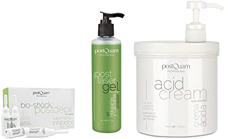 PostQuam - Pack Tratamiento Crema Post Depilacion Laser, Cera para Depilar o con Crema Depilatoria - Relajante, Hidratante e Inhibidor de Vello