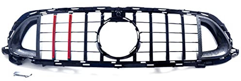 Kühlergrill Schwarz Carbon Glanz kompatibel für Mercedes E Klasse W213 S213 Facelift Mopf ab 2020 auf Evo Sport Panamericana GT DM Autoteile 2283
