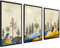 ag.art deco Natur Poster 50x70 | Poster Set für Wand Deko Wohnzimmer oder Schlafzimmer | Kunstdruck mit Motiven von Bunte Landschaftsszenen | 3x Bilder ohne Rahmen