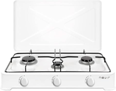 Hornillo de Gas NEVIR NVR-CGPE3T 3F Blanco