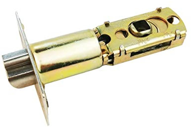 Qrity Mortice Door Bolts, 70/60mm Adjustable Latch, Tubular Latch Door Mortice Catch Bolt, Plunger Latch, Tubular Insert Lock, for Internal Wooden Doors